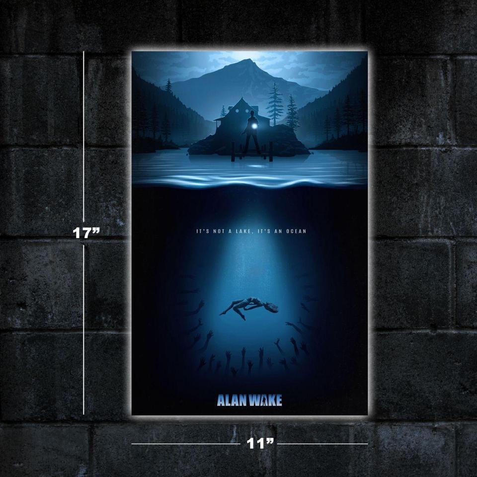 Alan Wake Video Game Poster 63b8