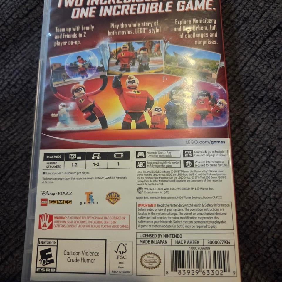 Lego The Incredibles Nintendo 2