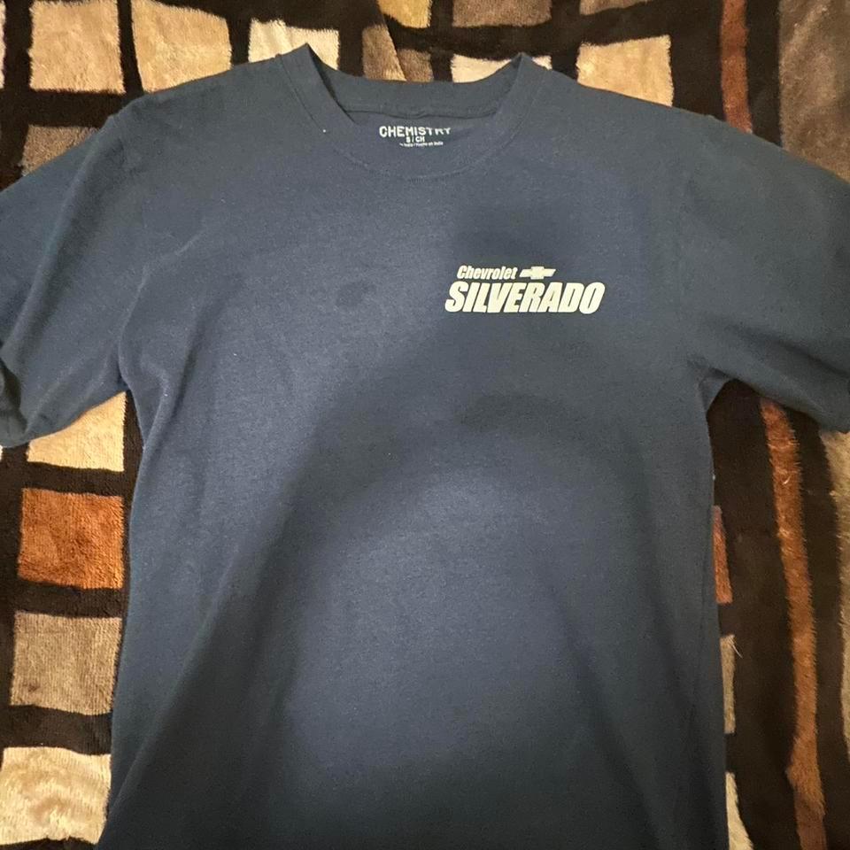 Navy Blue Chevrolet Silverado T Shirt 5c1f 3