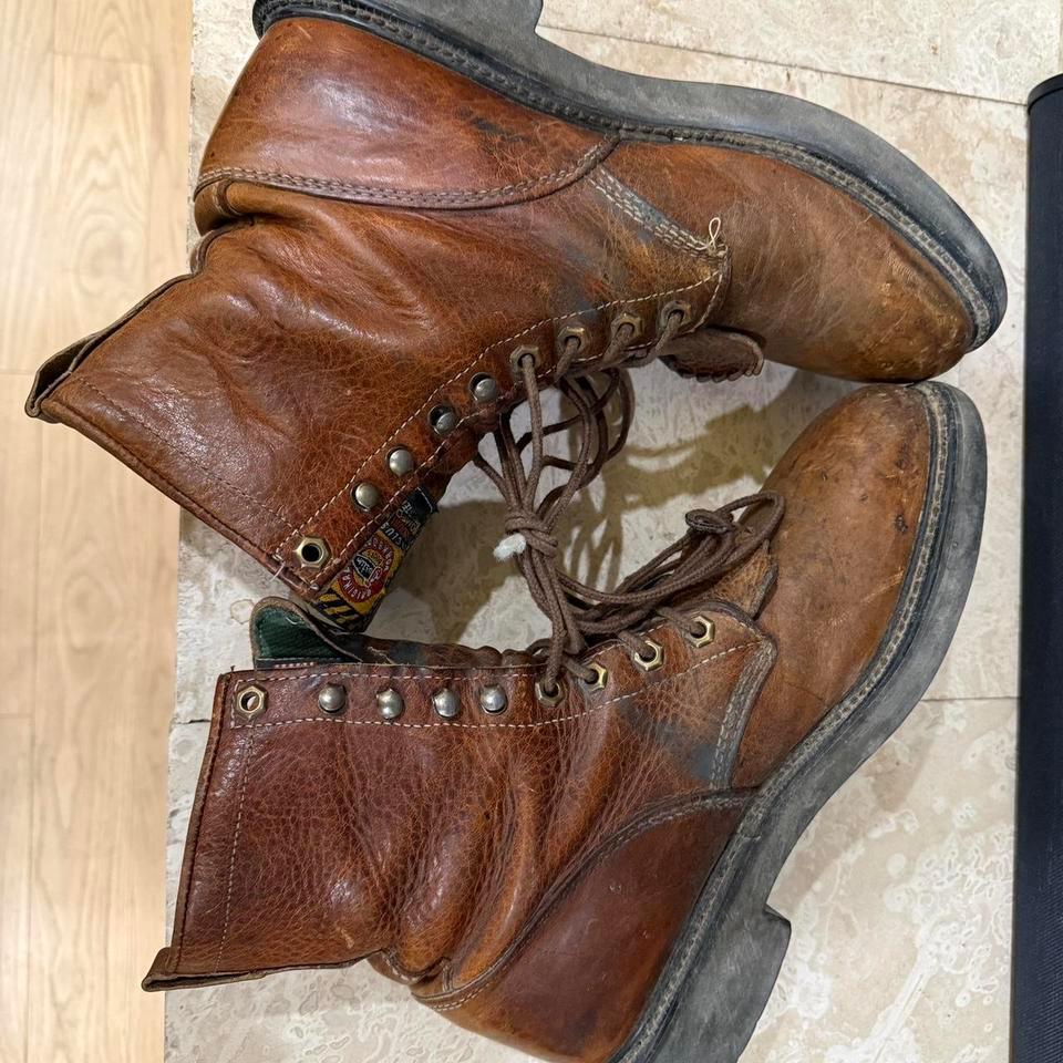 Justin Vintage Brown Leather Lace 2e65 3