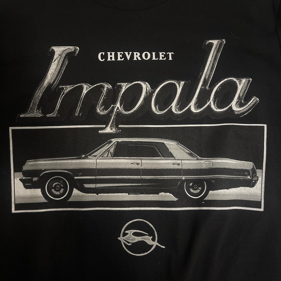 Black Chevrolet Impala T Shirt Car F797 3