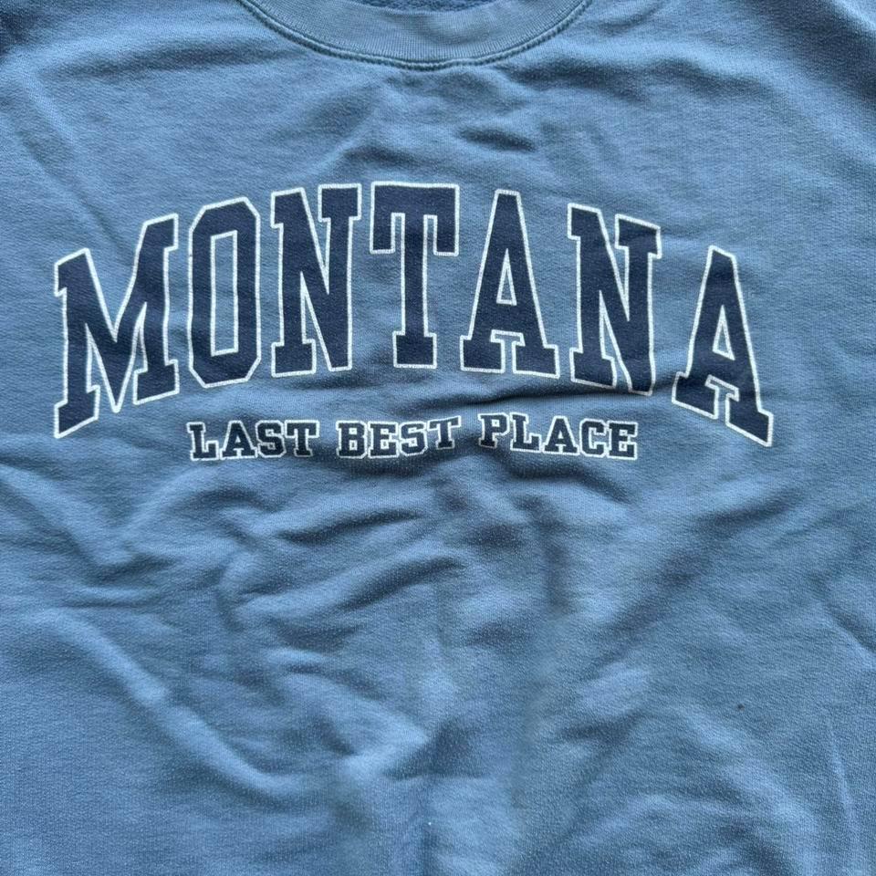 Montana Blue Pullover Crewneck Sweatshirt Eb7a 5