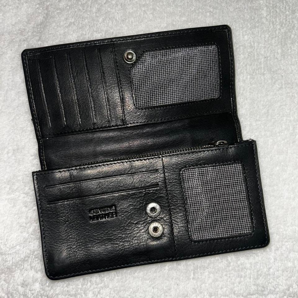 Black Leather Wallet With Zipper E82c 3