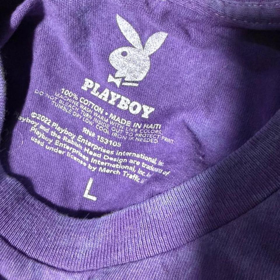 Playboy Purple Cotton T Shirt Loungewear 472e 3