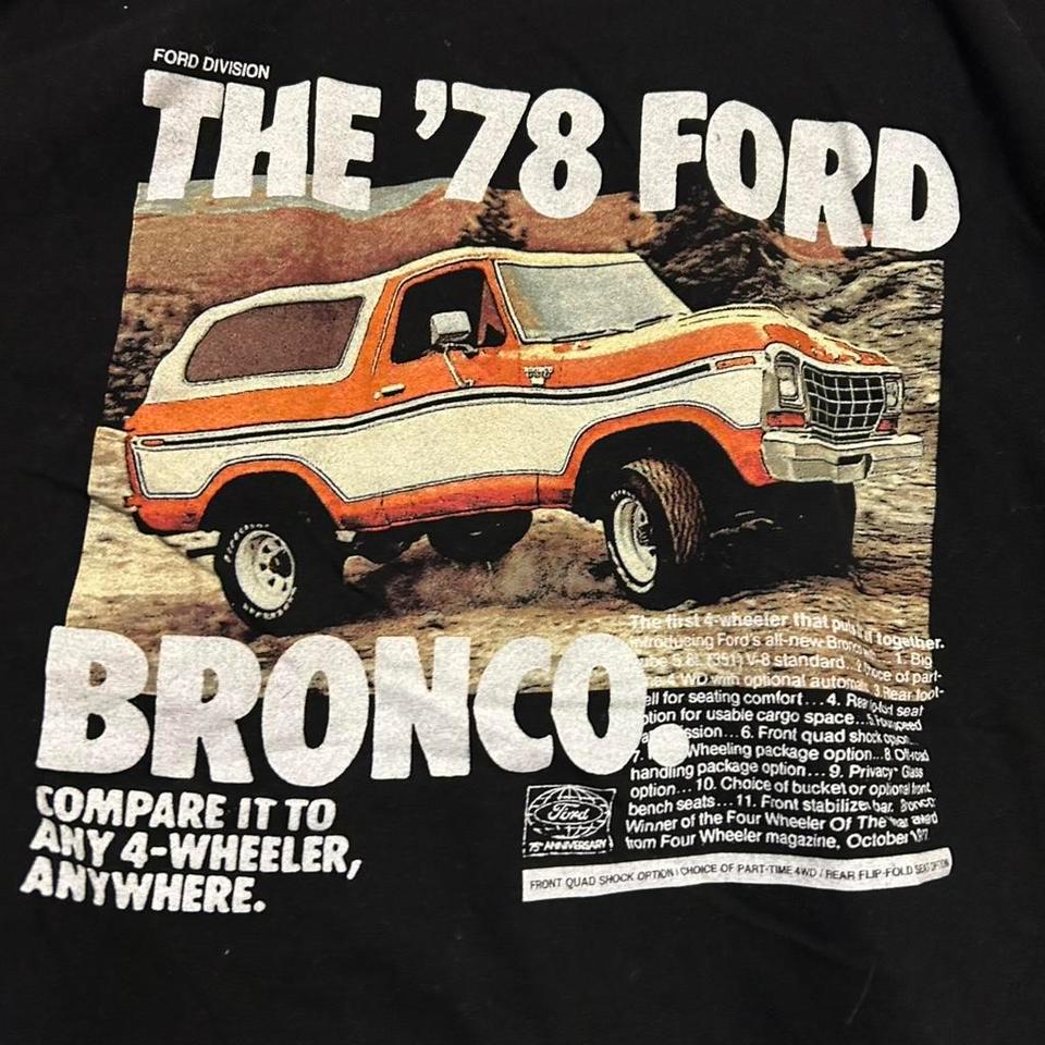 Black Ford Bronco T Shirt With 2d4b 3
