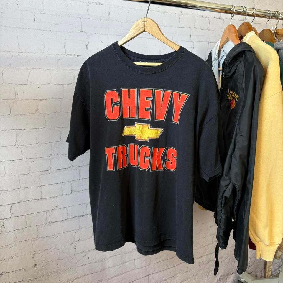 Vintage 90s Black Chevy Trucks B43a