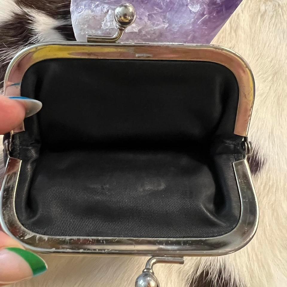 Espirit Black Leather Coin Purse 431e 3