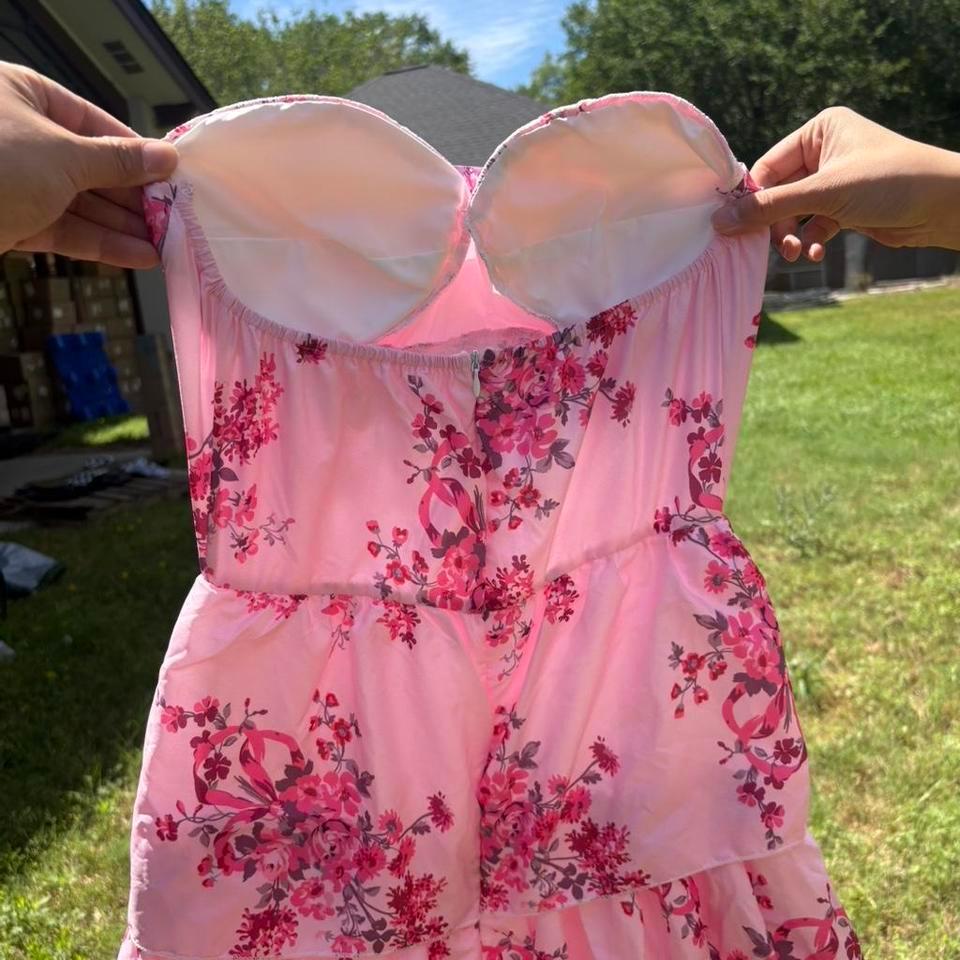 Pink Floral Maxi Dress With A6d3 3