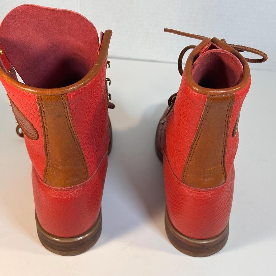 Ladies Size 6b Red Leather 2