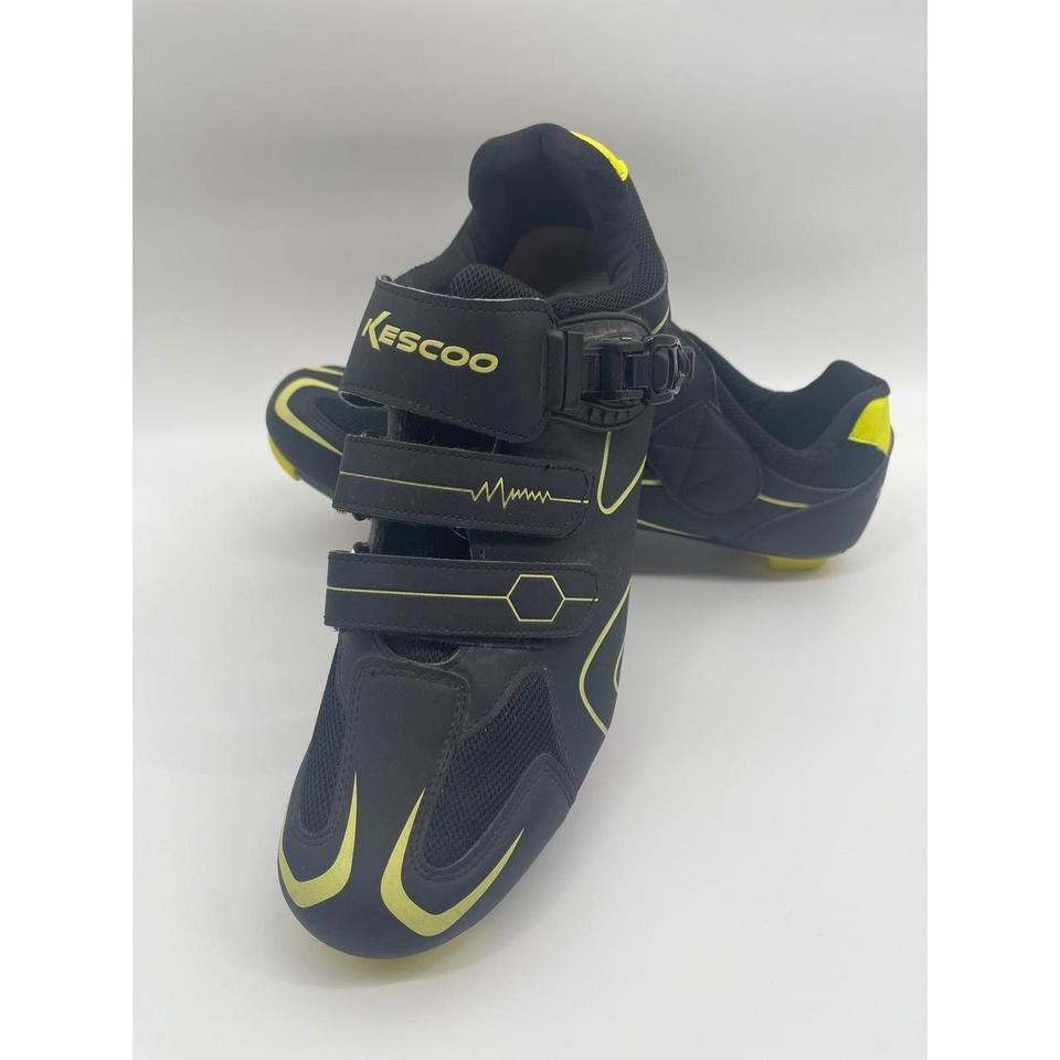 Kescoo Black Yellow Cycling Shoes 9908