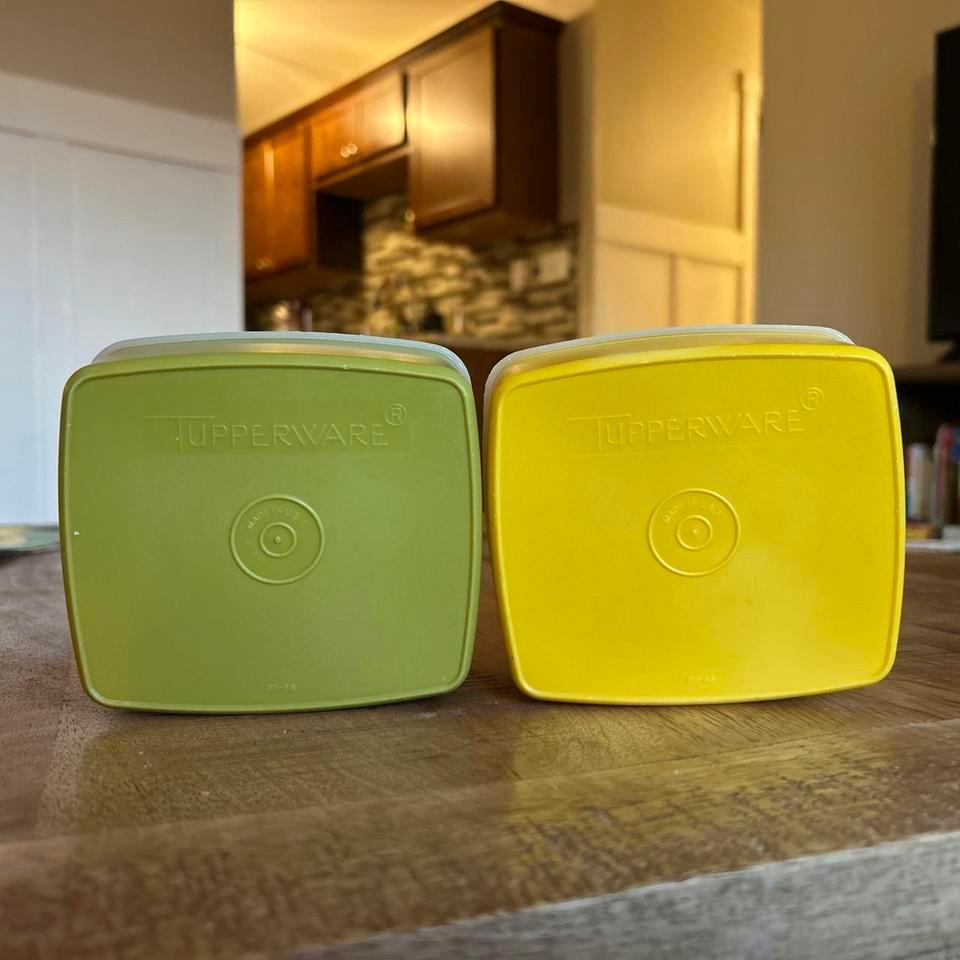 2 Vintage Tupperware Stackable Containers