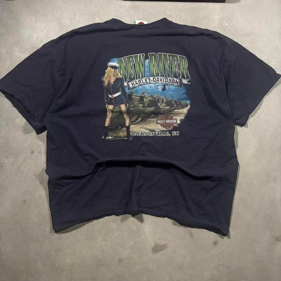 Vintage Harley Davidson New River Military
