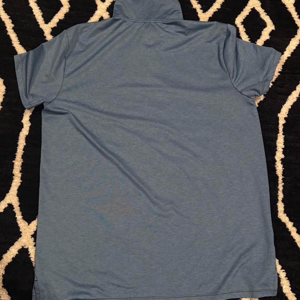 Blue Polo Shirt Golfathletic Wearworkoutgolf 2