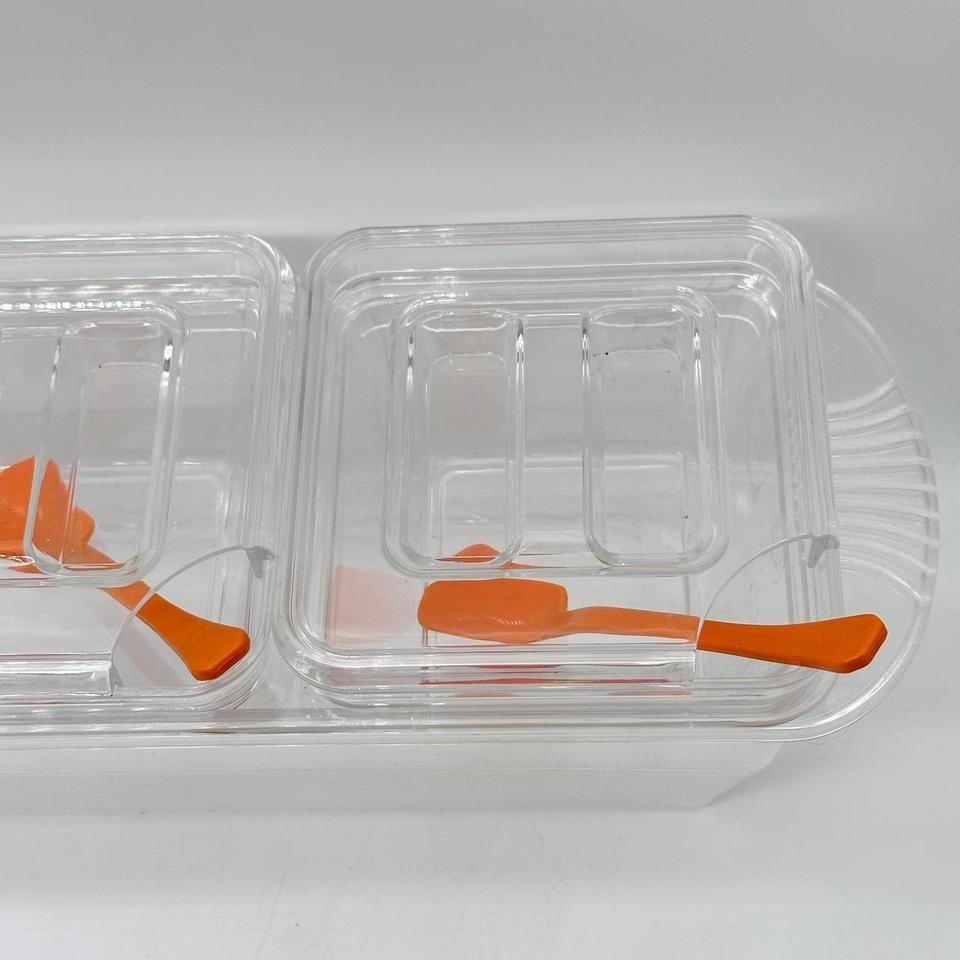 Clear Acrylic Garnish Station Kitchen Fd10 3