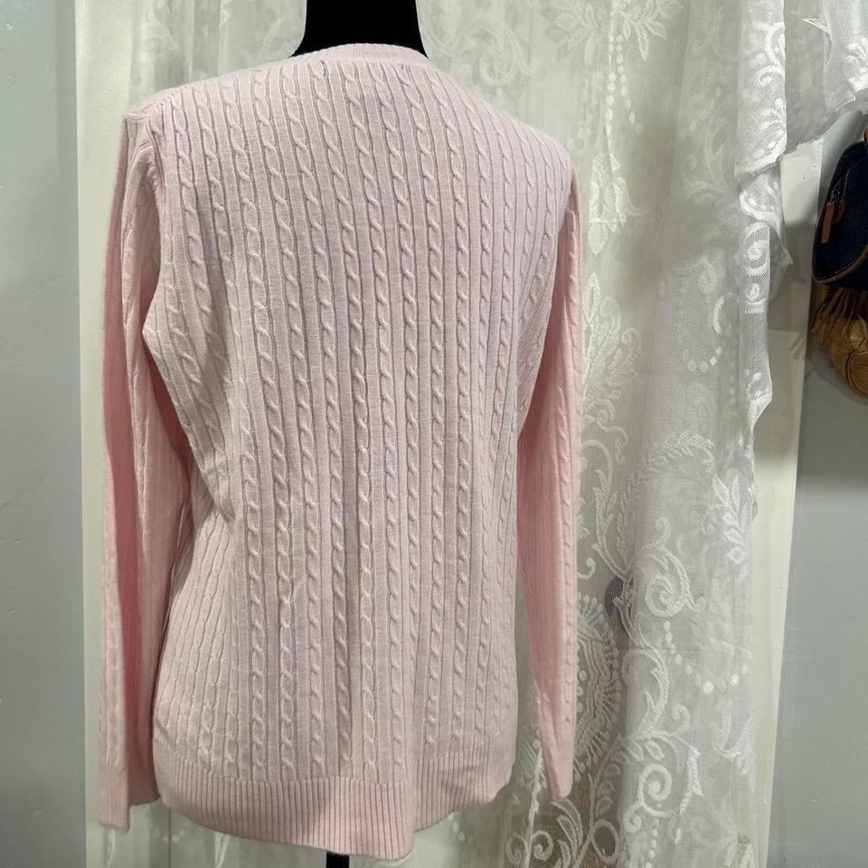 Baby Pink Cable Knit Sweater 4309 3
