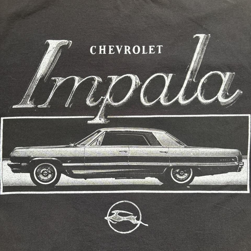 Black Chevrolet Impala Graphic Tee 944c 3