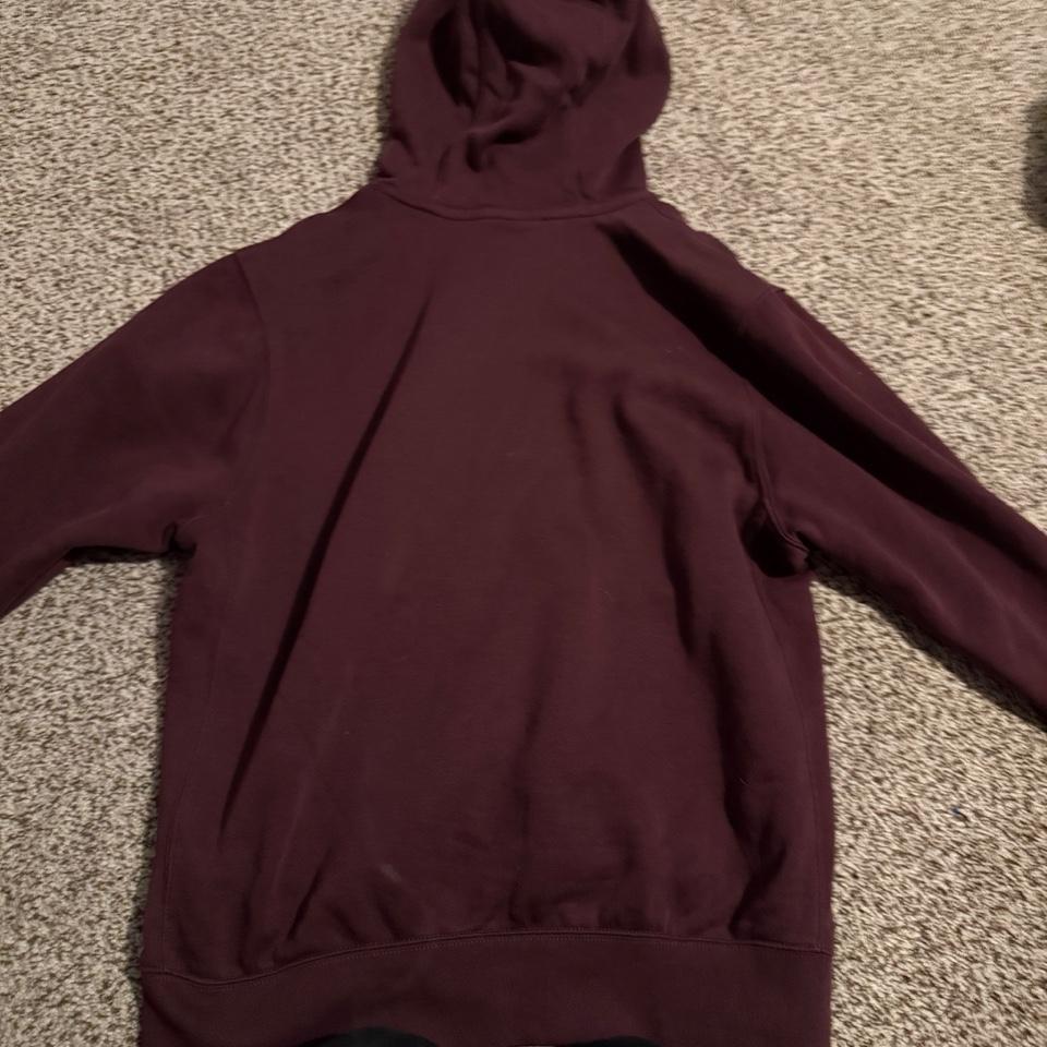 Nike Burgundy Hoodie Size Medium Fd88 2