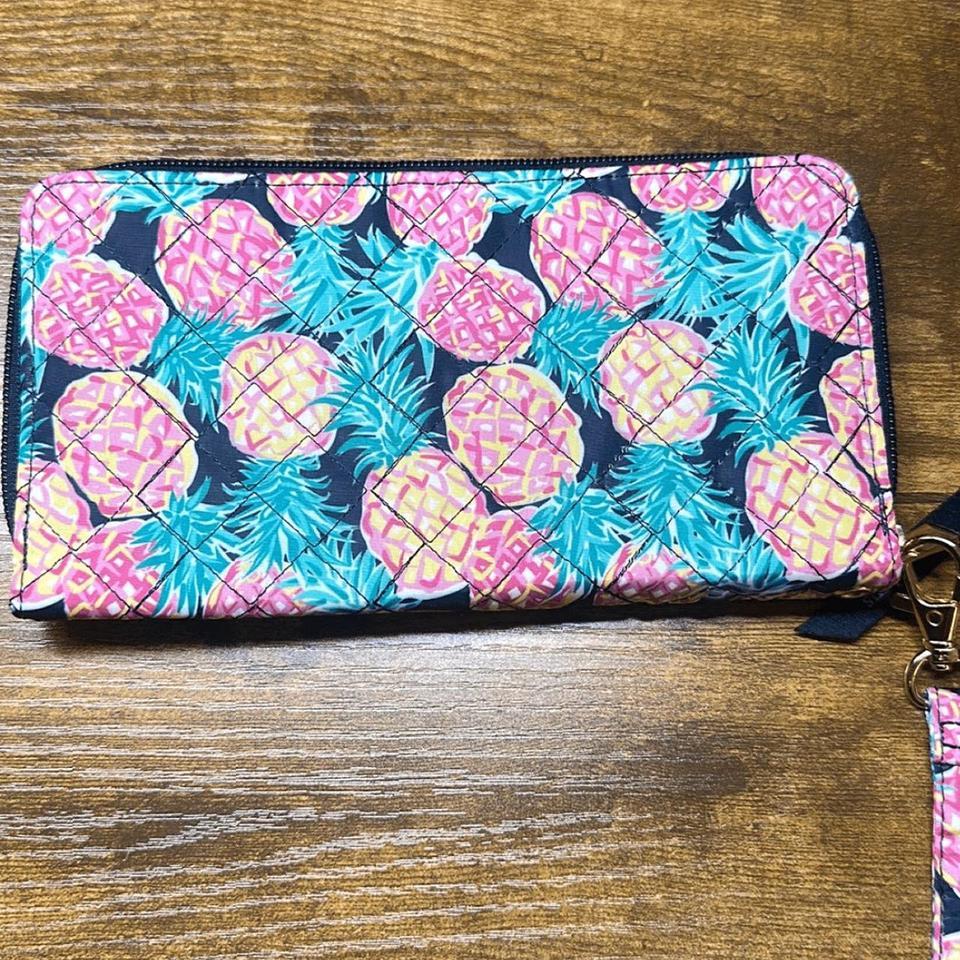 Simply Southern Pink Pineapple Wristlet 6ce6 5