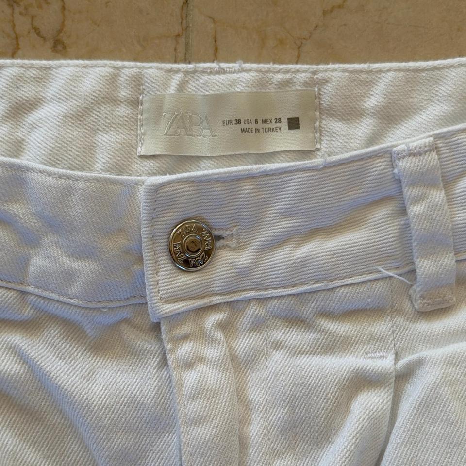 Zara White Wide Leg Jeans 2f9e 2