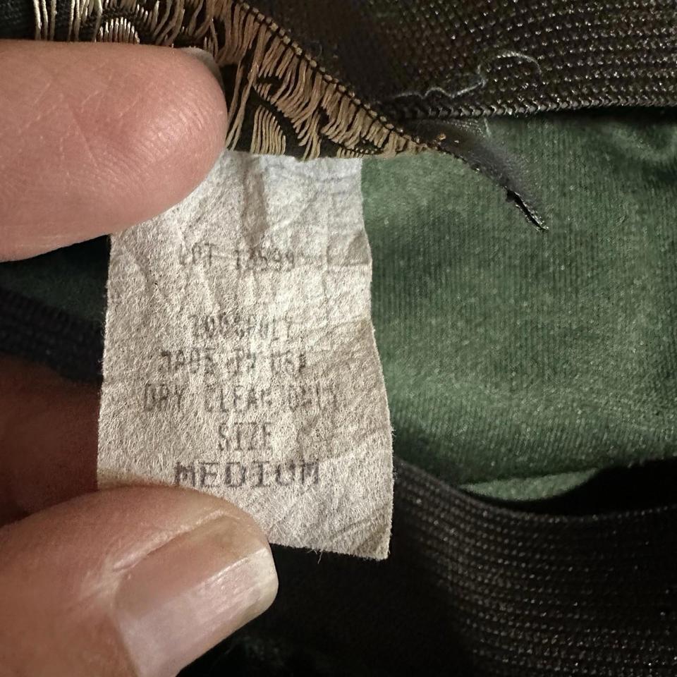 Vintage 90s Forest Green Crushed B90b 6