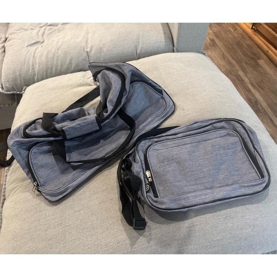 New Grey Duffle Bag Set 8b6e