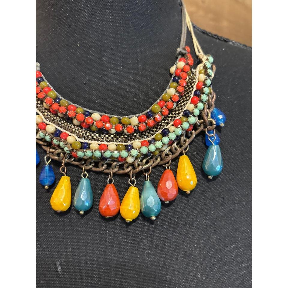 Bohemian Multi Strand Seed Bead E791 8