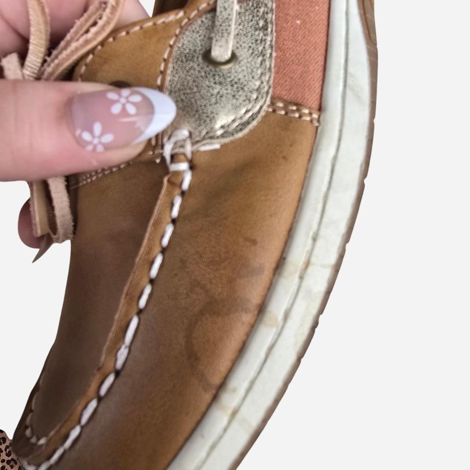 Tan Leather Boat Shoes With 8c93 4