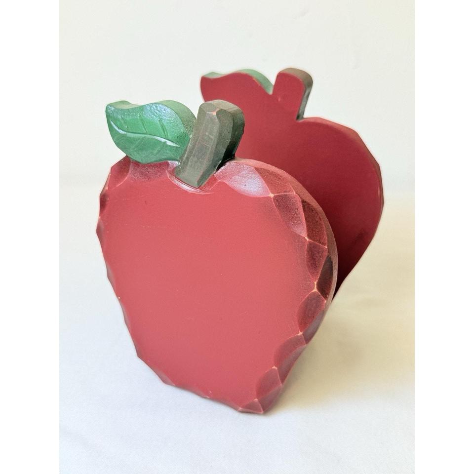This Wooden Hand Painted Appl 8457