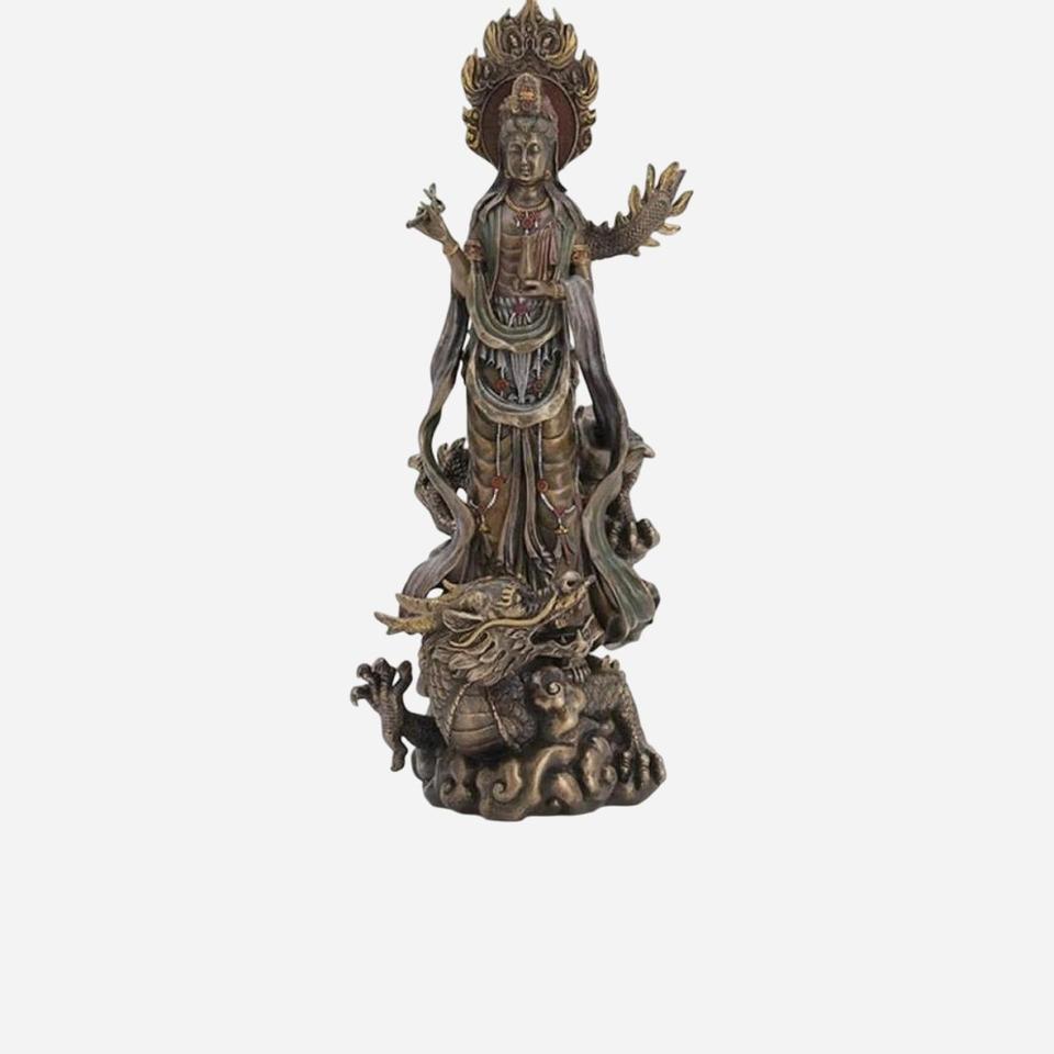 Beautiful Bronze Guanyin Statue Buddha 5
