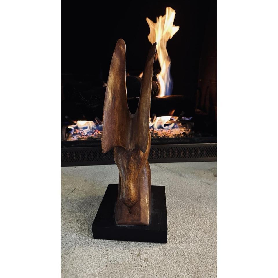 Abstract Seabird Wooden Sculpture Coastal Be3e 2