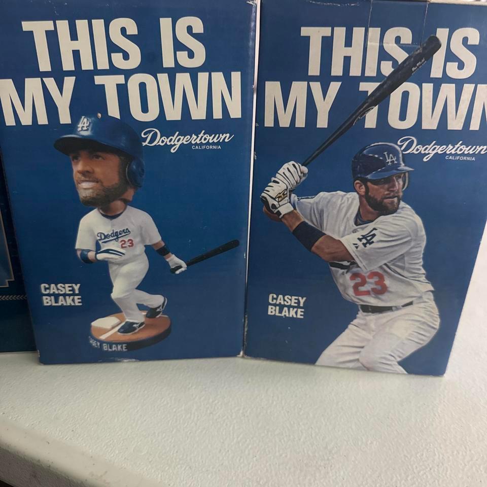 Two Casey Blake Bobblehead Set C3af