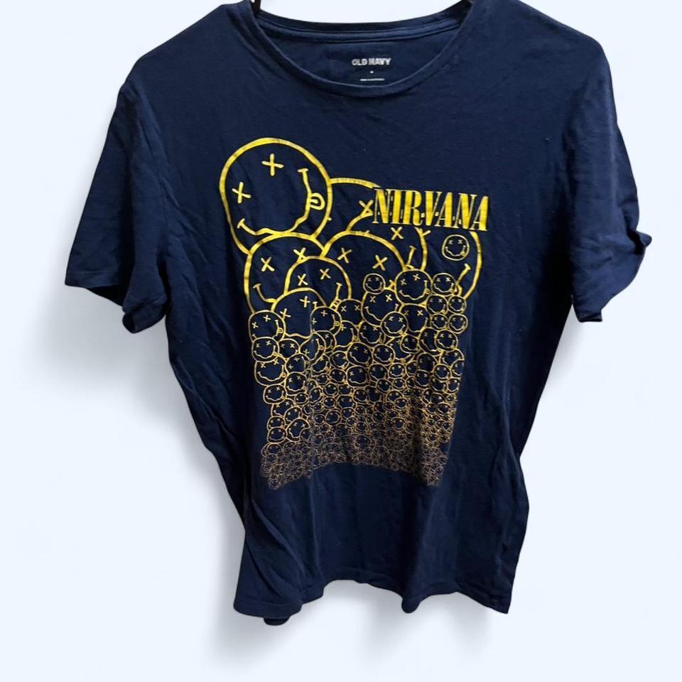 Old Navy Nirvana Navy Graphic E86f