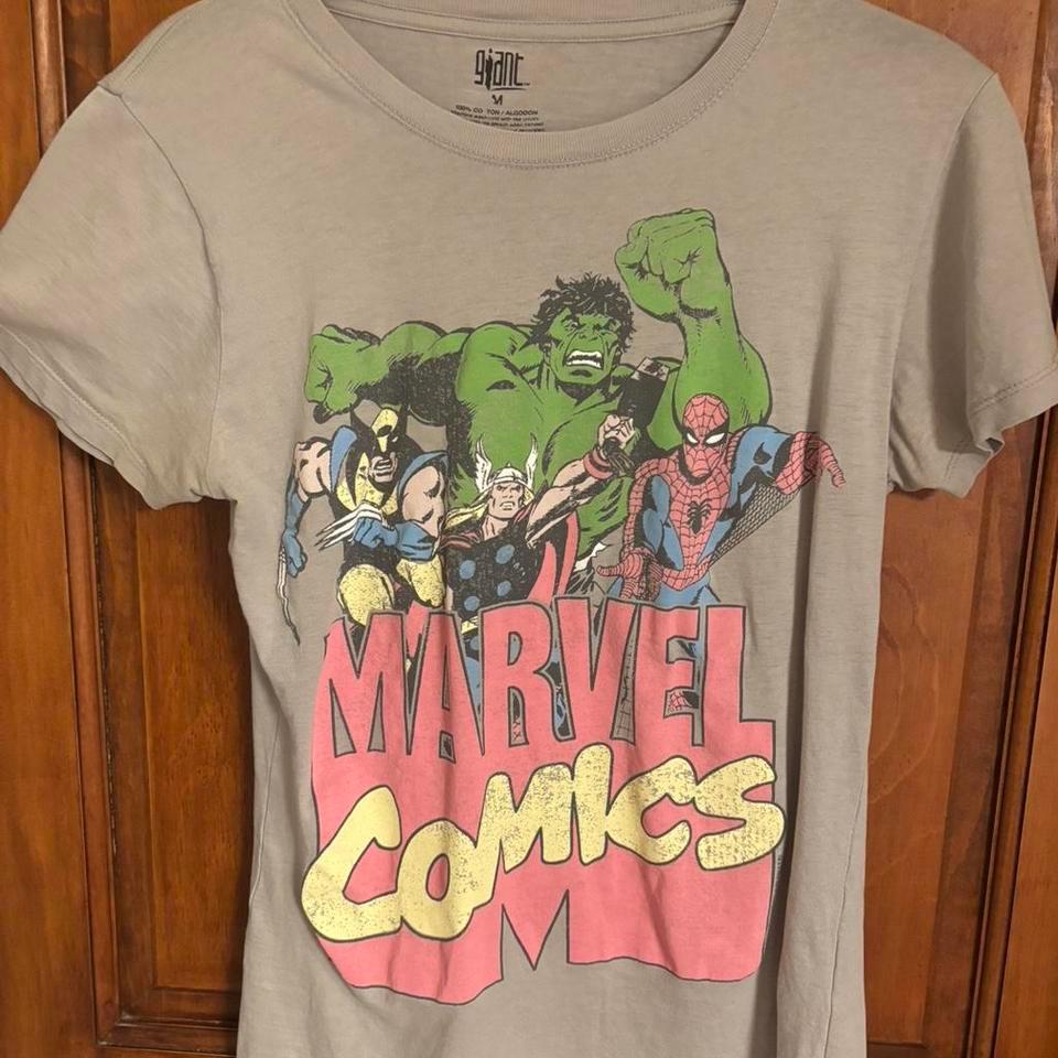 Marvel Comics Grey Tee With Fca8