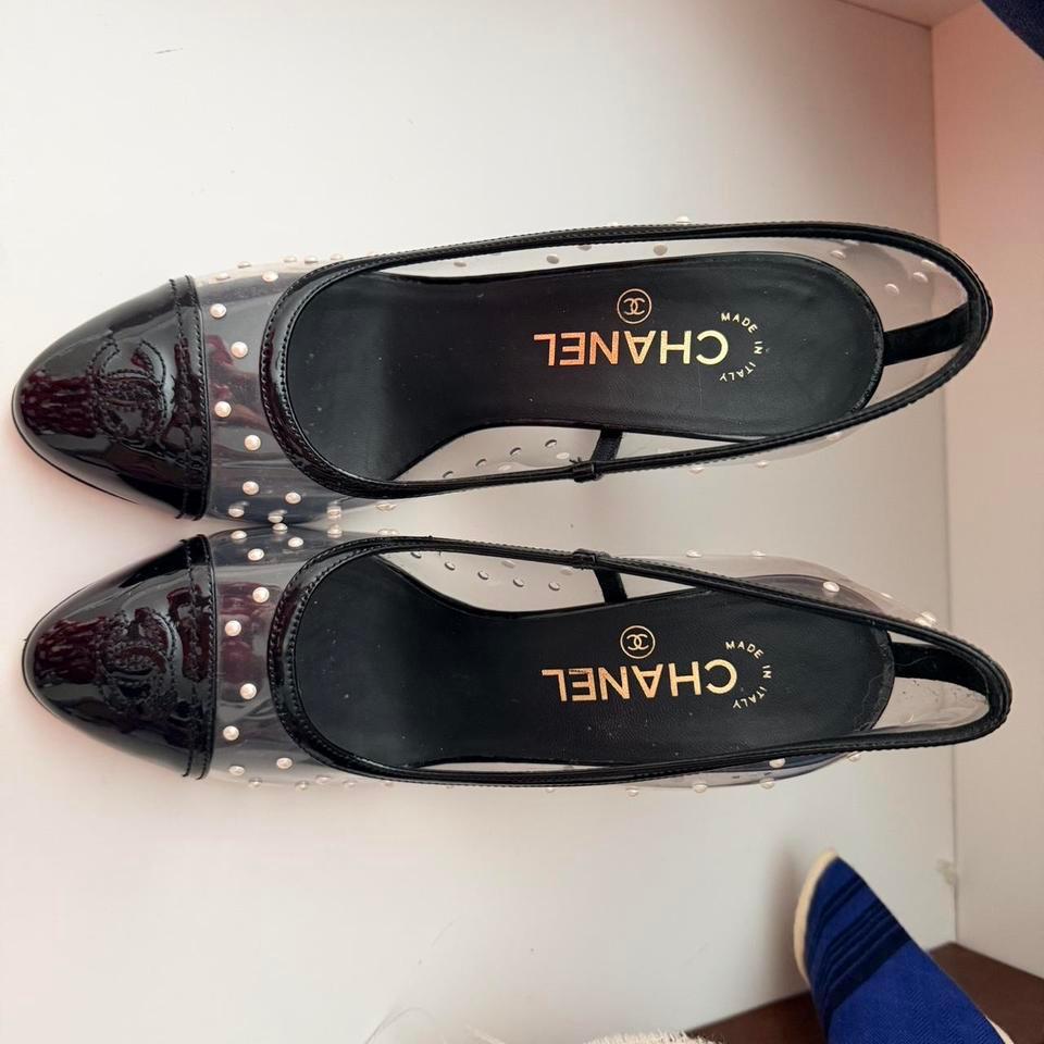 Authentic Vintage Chanel Pvc Heels 2539 5