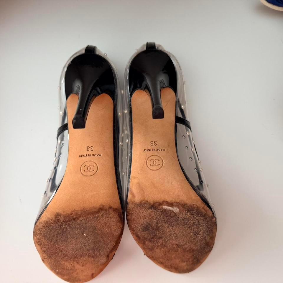 Authentic Vintage Chanel Pvc Heels 2539 4