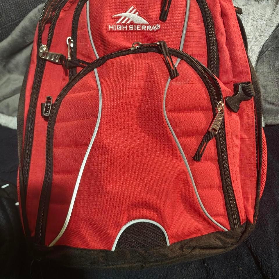 High Sierra Red Backpack With 70e9