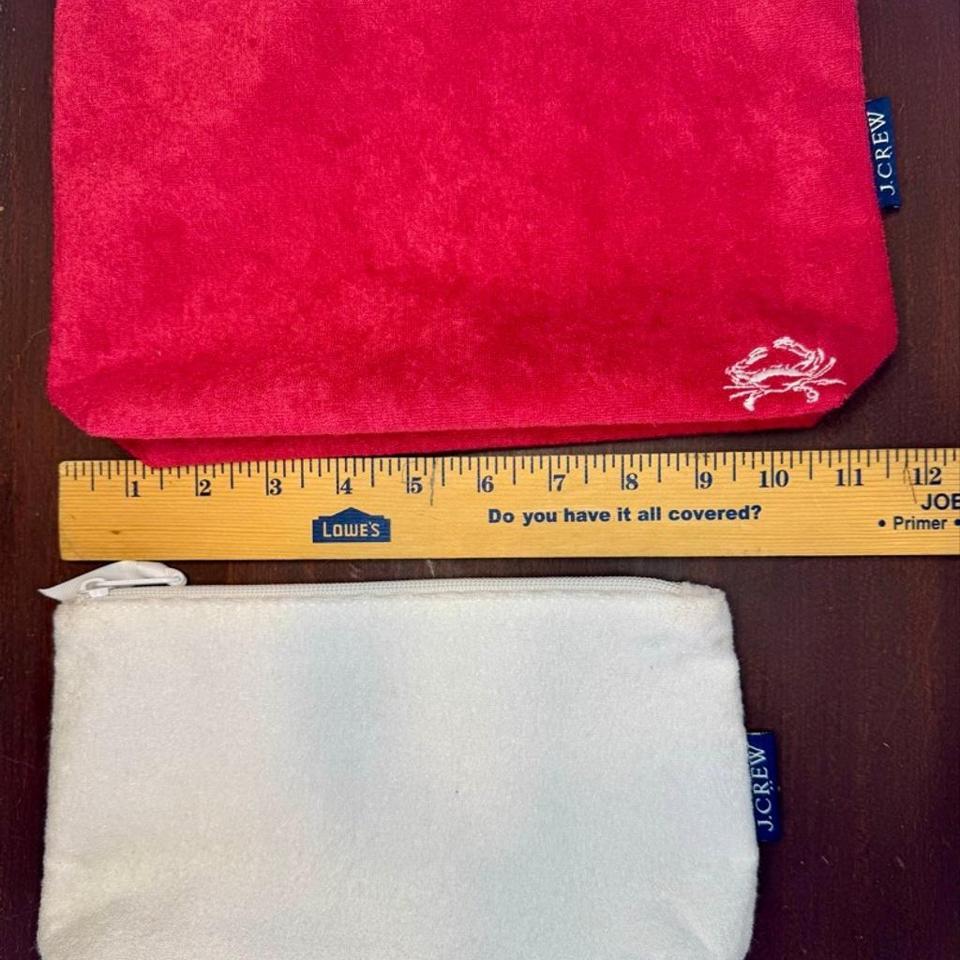 Jcrew Terry Cloth Zip Pouch 7b56 3