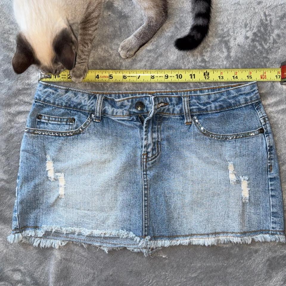 Y2k Hot Kiss Blue Denim De97 3