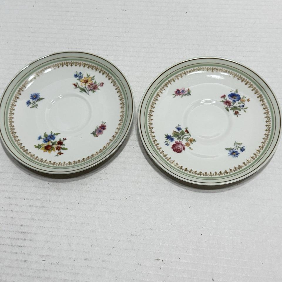 2 Charles Ahrenfeldt Limoges Saucers C4f0