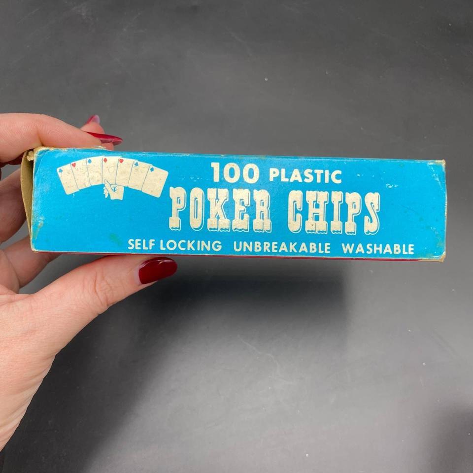 Set Of Vintage Plastic Poker F3c3 3