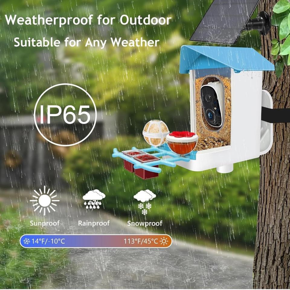 Kadymay Bird Feeder Camera With 5c9e 8