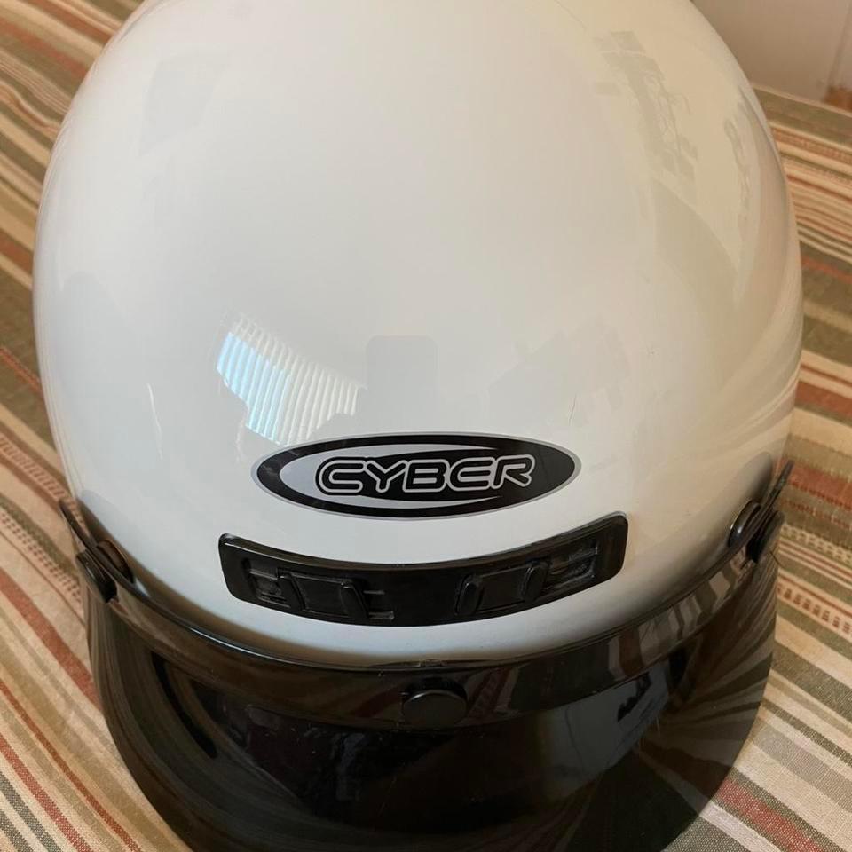 White And Black Cyber Helmet 2760