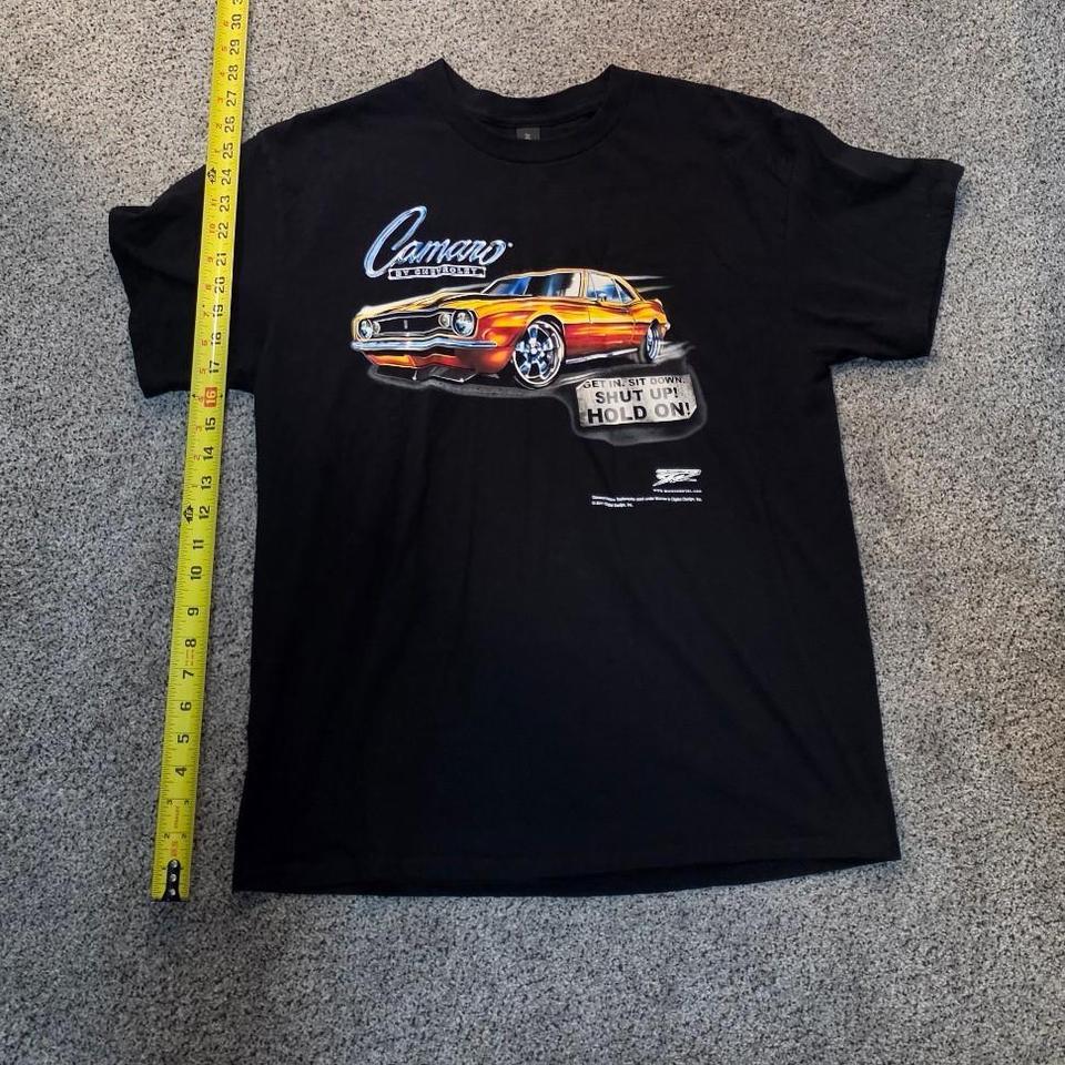Black Camaro Graphic Tee With 3b36