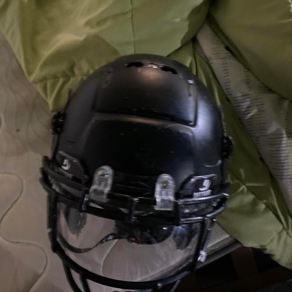 Black Football Helmet With Clear 5d1d