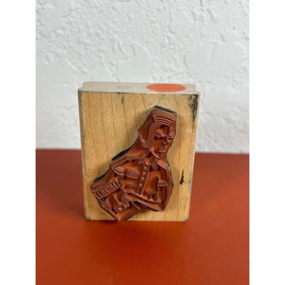 Vtg American Art Wood Mounted E238 5