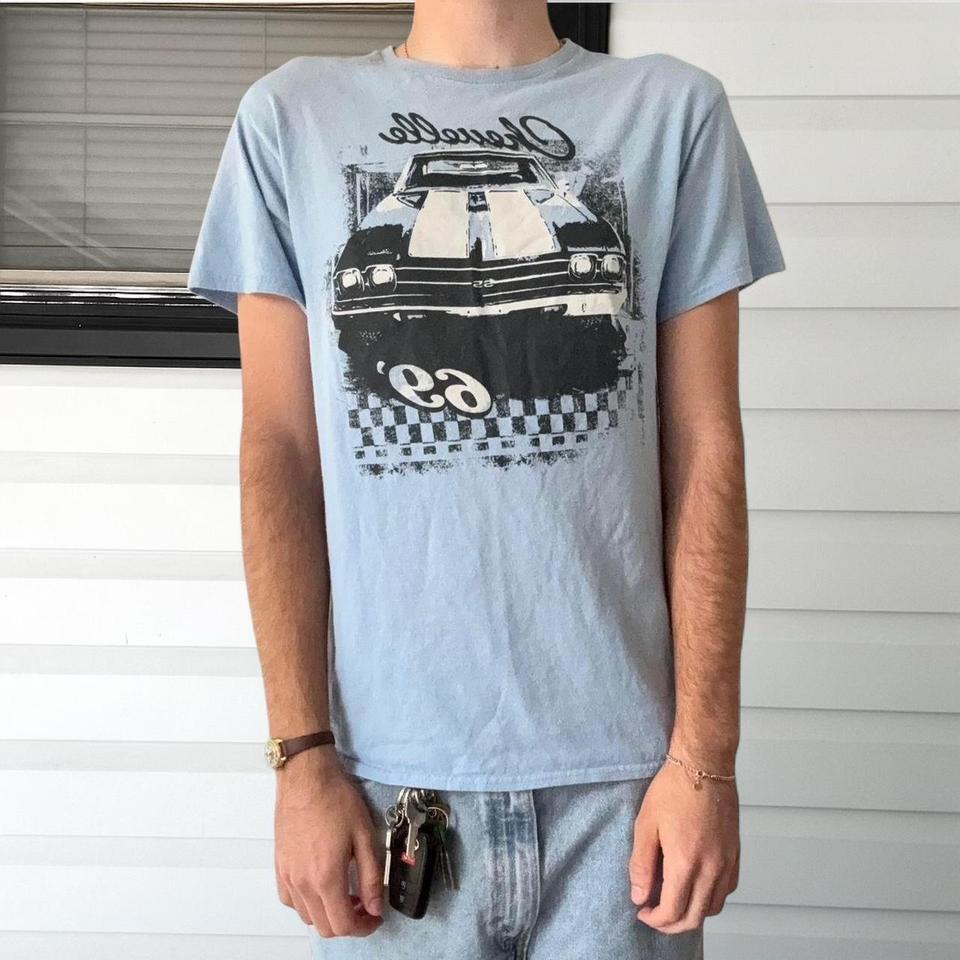 Blue Vintage Y2k Chevrolet Graphic 9de0