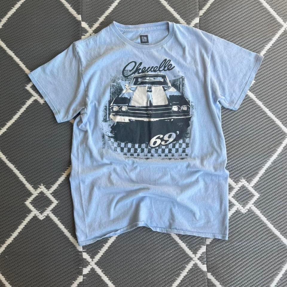 Blue Vintage Y2k Chevrolet Graphic 9de0 2