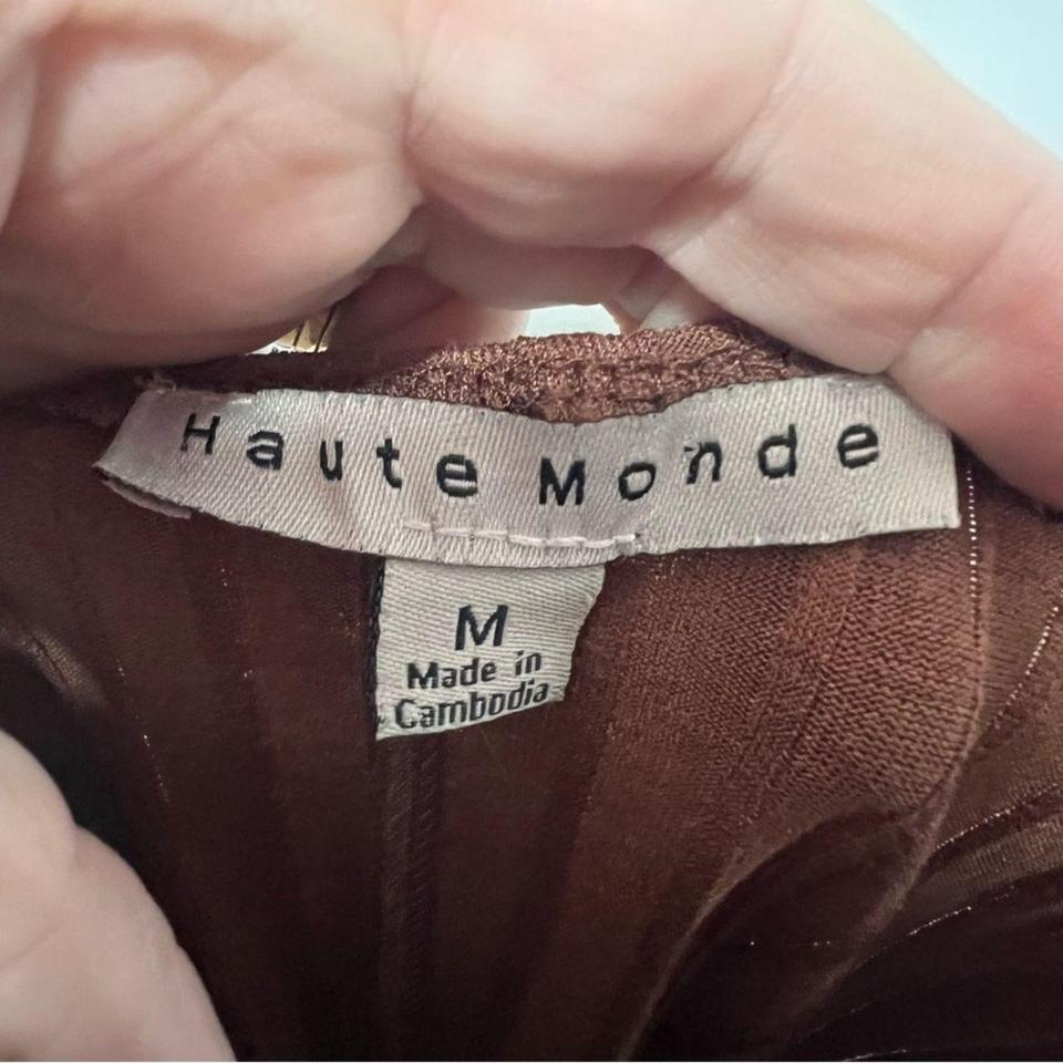 Haute Monde Tan Ribbed Ruffle 6