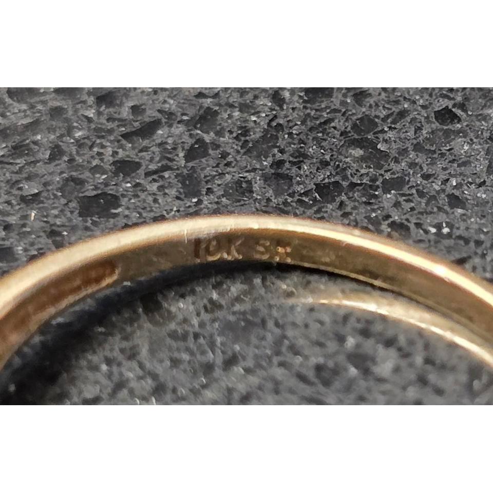 Vintage 10k Gold Ring With 5
