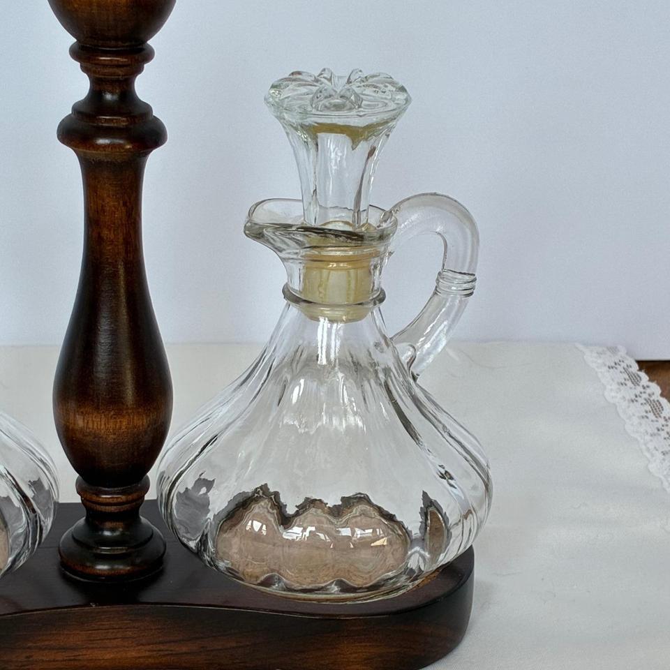 Vtg Cornwall Glass Oil Vinegar 61b4 3